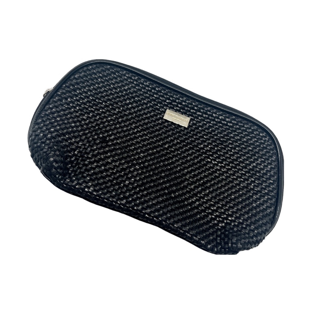 Giorgio Armani Black Woven Cosmetic Bag